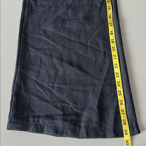 New OGL Viscose-Linen Weave European Linen Mid Rise Flared Pant with Pockets - Picture 8 of 13